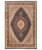 Hand Knotted Heritage Mahi Wool Rug - 10'0'' x 14'9'' 10' 0" X 14' 9" ( 305 X 450 ) / Black / Red