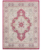Hand Knotted Heritage Pak Persian Wool Rug - 9'0'' x 12'4'' 9' 0" X 12' 4" ( 274 X 376 ) / Red / Ivory