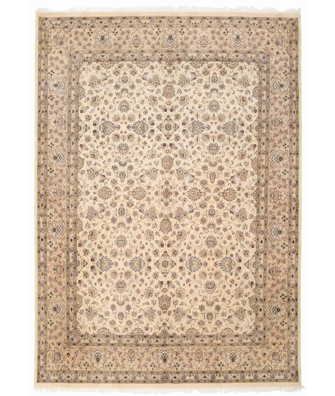 Hand Knotted Heritage Pak Persian Wool Rug - 10'1'' x 14'1'' 10' 1" X 14' 1" ( 307 X 429 ) / Ivory / Beige