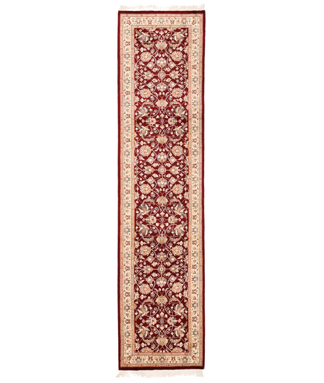 Hand Knotted Heritage Pak Persian Wool Rug - 2'6'' x 10'2'' 2' 6" X 10' 2" ( 76 X 310 ) / Red / Ivory