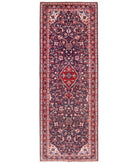Hand Knotted Persian Lilian Wool Rug - 3'5'' x 9'7'' 3' 5" X 9' 7" ( 104 X 292 ) / Brown / Red