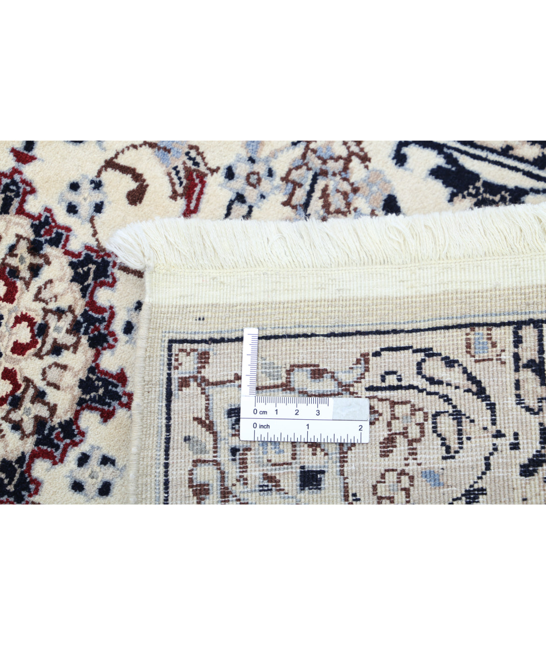 Heritage 2'0'' X 3'10'' Hand-Knotted Wool-Silk Rug 2'0'' x 3'10'' (60 X 115) / Ivory / Blue