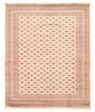 Hand Knotted Tribal Bokhara Wool Rug - 8'0'' x 10'0'' 8' 0" X 10' 0" ( 244 X 305 ) / Beige / Taupe