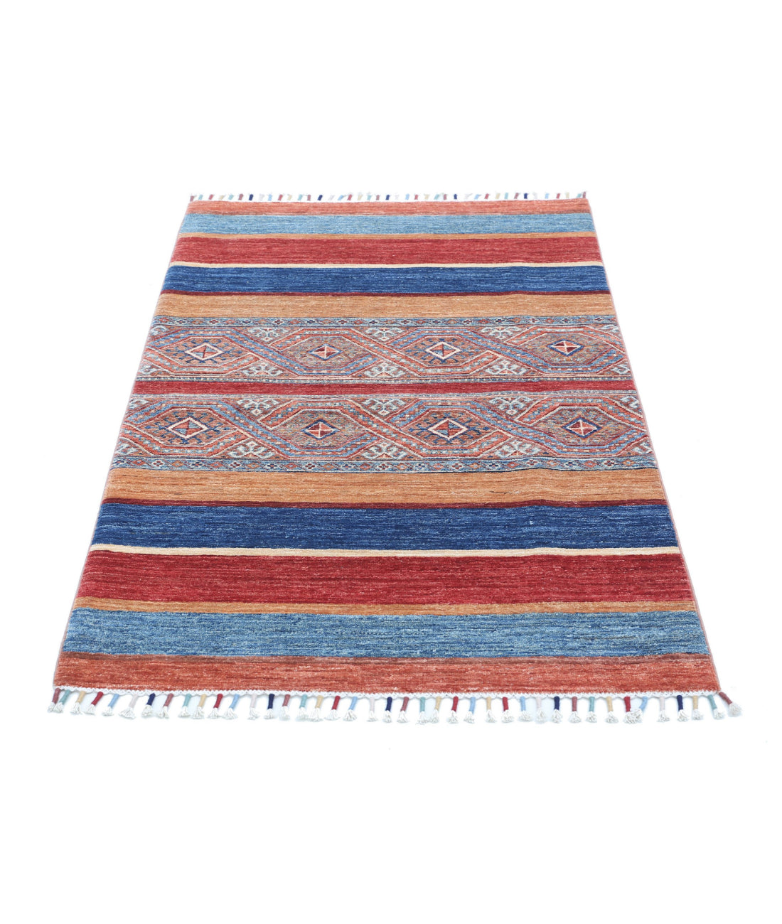 Khurjeen 3'0'' X 4'10'' Hand-Knotted Wool Rug 3'0'' x 4'10'' (90 X 145) / Multi / Multi