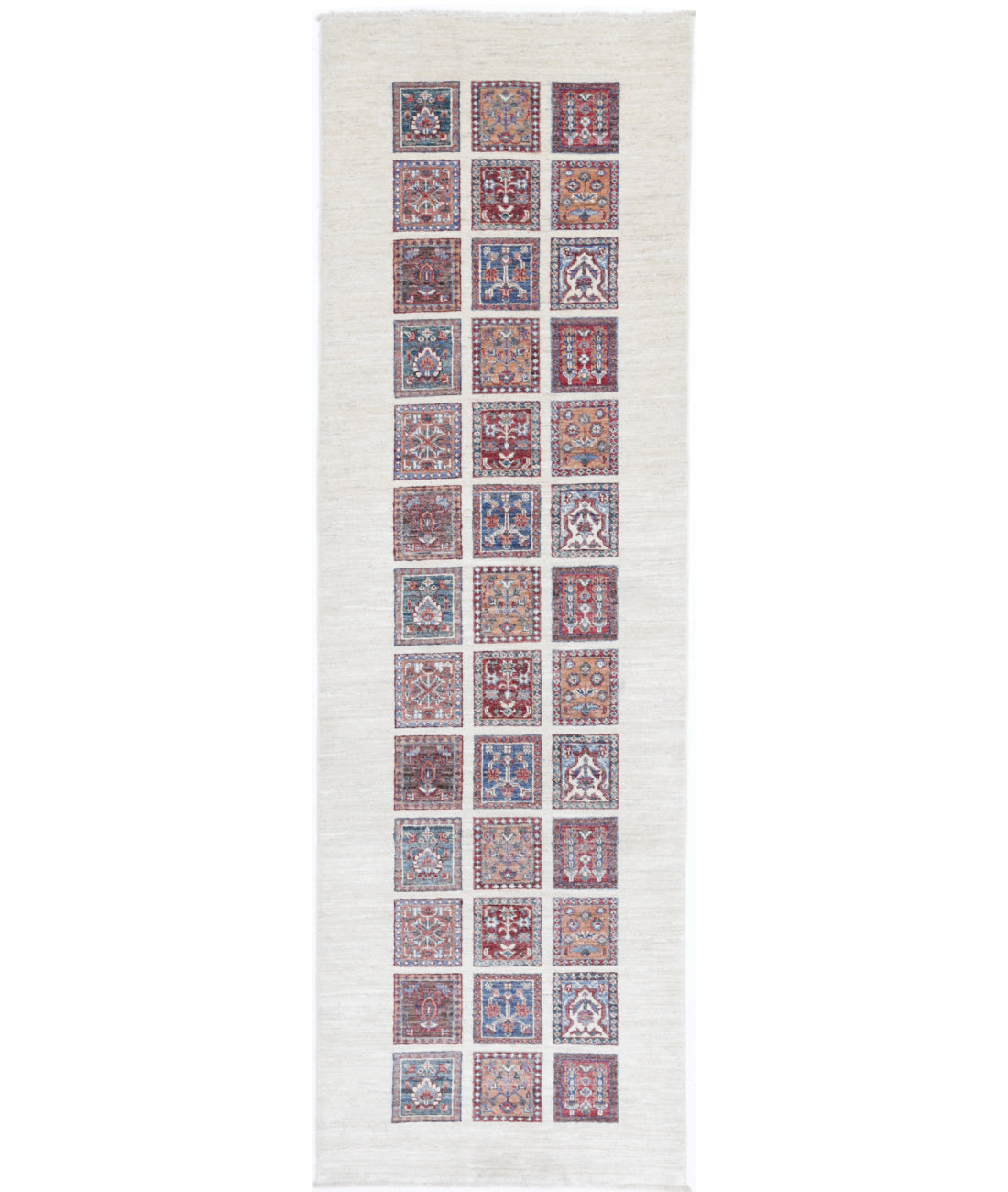 Bakhtiari 2'7'' X 8'10'' Hand-Knotted Wool Rug 2'7'' x 8'10'' (78 X 265) / Ivory / Multi