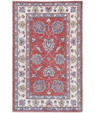 Ziegler 2'6'' X 4'0'' Hand-Knotted Wool Rug 2'6'' x 4'0'' (75 X 120) / Red / Ivory