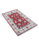 Ziegler 2'7'' X 4'2'' Hand-Knotted Wool Rug 2'7'' x 4'2'' (78 X 125) / Red / Ivory