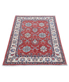Ziegler 2'8'' X 4'1'' Hand-Knotted Wool Rug 2'8'' x 4'1'' (80 X 123) / Red / Ivory