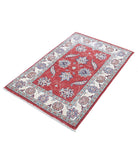 Ziegler 2'8'' X 4'1'' Hand-Knotted Wool Rug 2'8'' x 4'1'' (80 X 123) / Red / Ivory