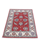 Ziegler 2'8'' X 4'1'' Hand-Knotted Wool Rug 2'8'' x 4'1'' (80 X 123) / Red / Ivory