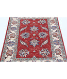 Ziegler 2'8'' X 4'1'' Hand-Knotted Wool Rug 2'8'' x 4'1'' (80 X 123) / Red / Ivory