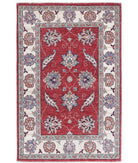 Ziegler 2'8'' X 4'1'' Hand-Knotted Wool Rug 2'8'' x 4'1'' (80 X 123) / Red / Ivory