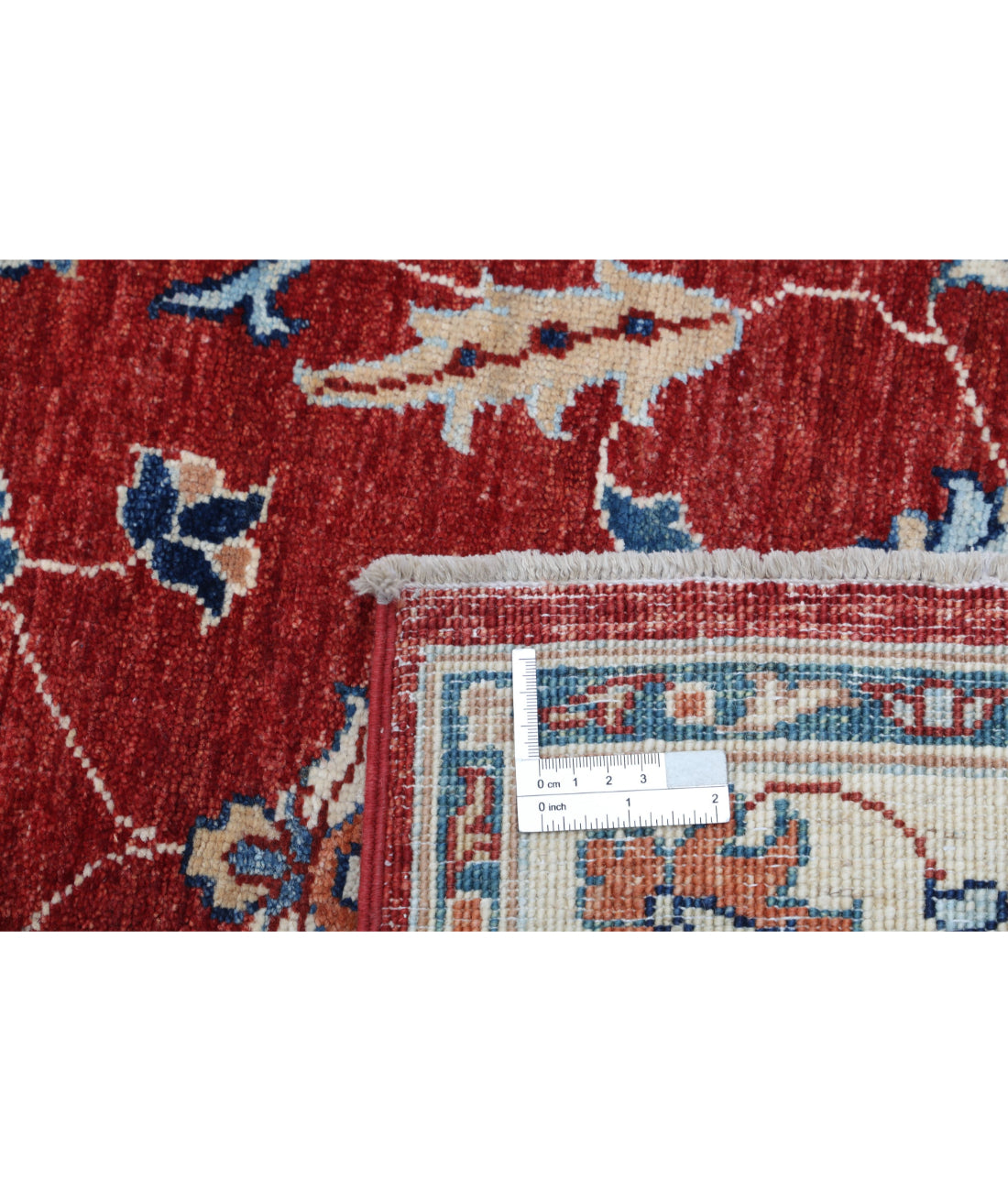 Ziegler 2'8'' X 4'3'' Hand-Knotted Wool Rug 2'8'' x 4'3'' (80 X 128) / Red / Ivory