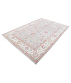 Ziegler 6'6'' X 9'5'' Hand-Knotted Wool Rug 6'6'' x 9'5'' (195 X 283) / Grey / Ivory
