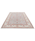 Ziegler 6'6'' X 9'5'' Hand-Knotted Wool Rug 6'6'' x 9'5'' (195 X 283) / Grey / Ivory