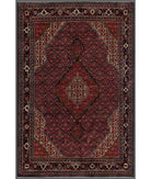Hand Knotted Heritage Mahi Wool Rug - 6'7'' x 9'8'' 6' 7" X 9' 8" ( 201 X 295 ) / Blue / Red