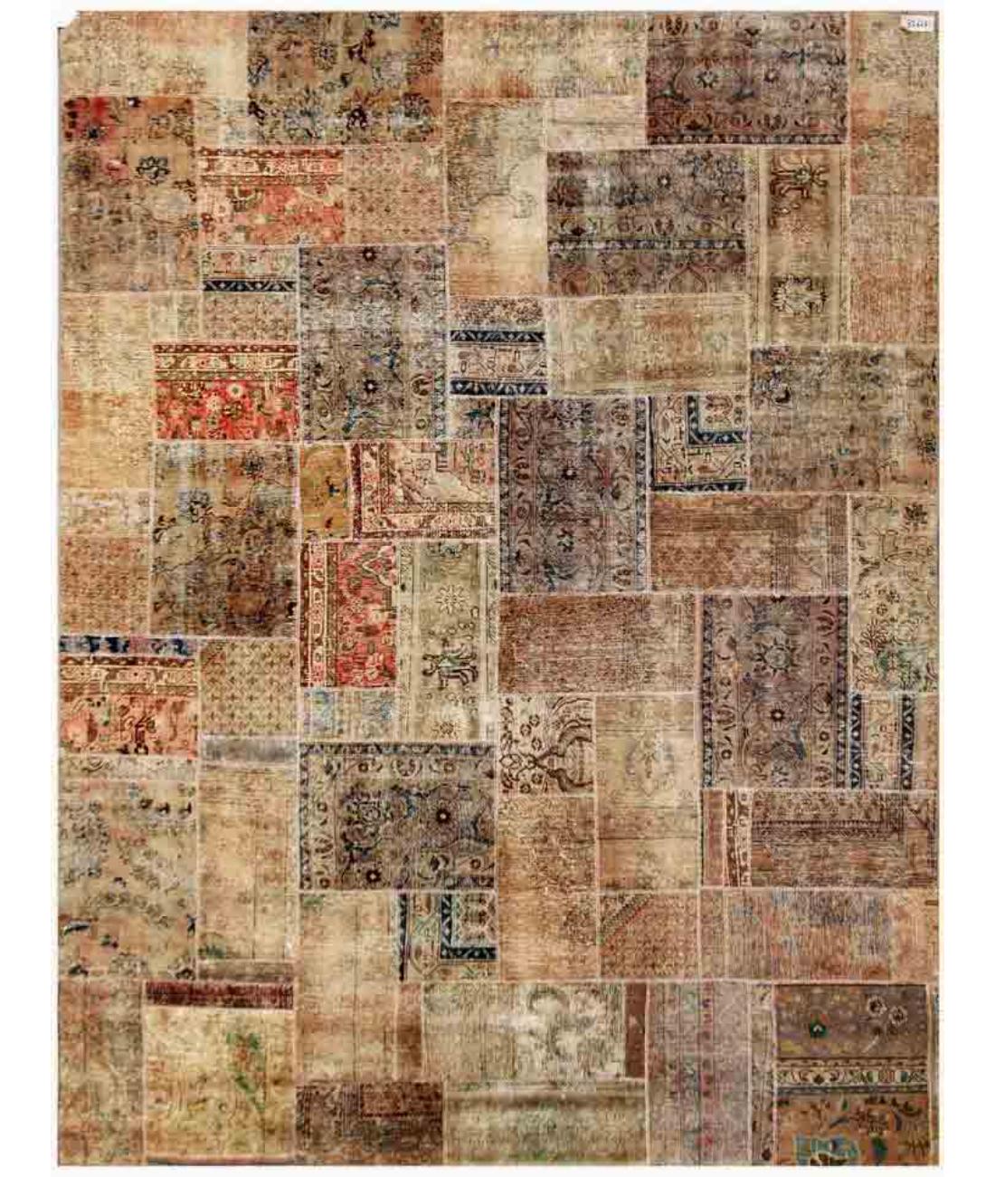Hand Knotted Mosaic Patchwork Wool Rug - 8'1'' x 11'9'' 8' 1" X 11' 9" ( 246 X 358 ) / Multi / Multi