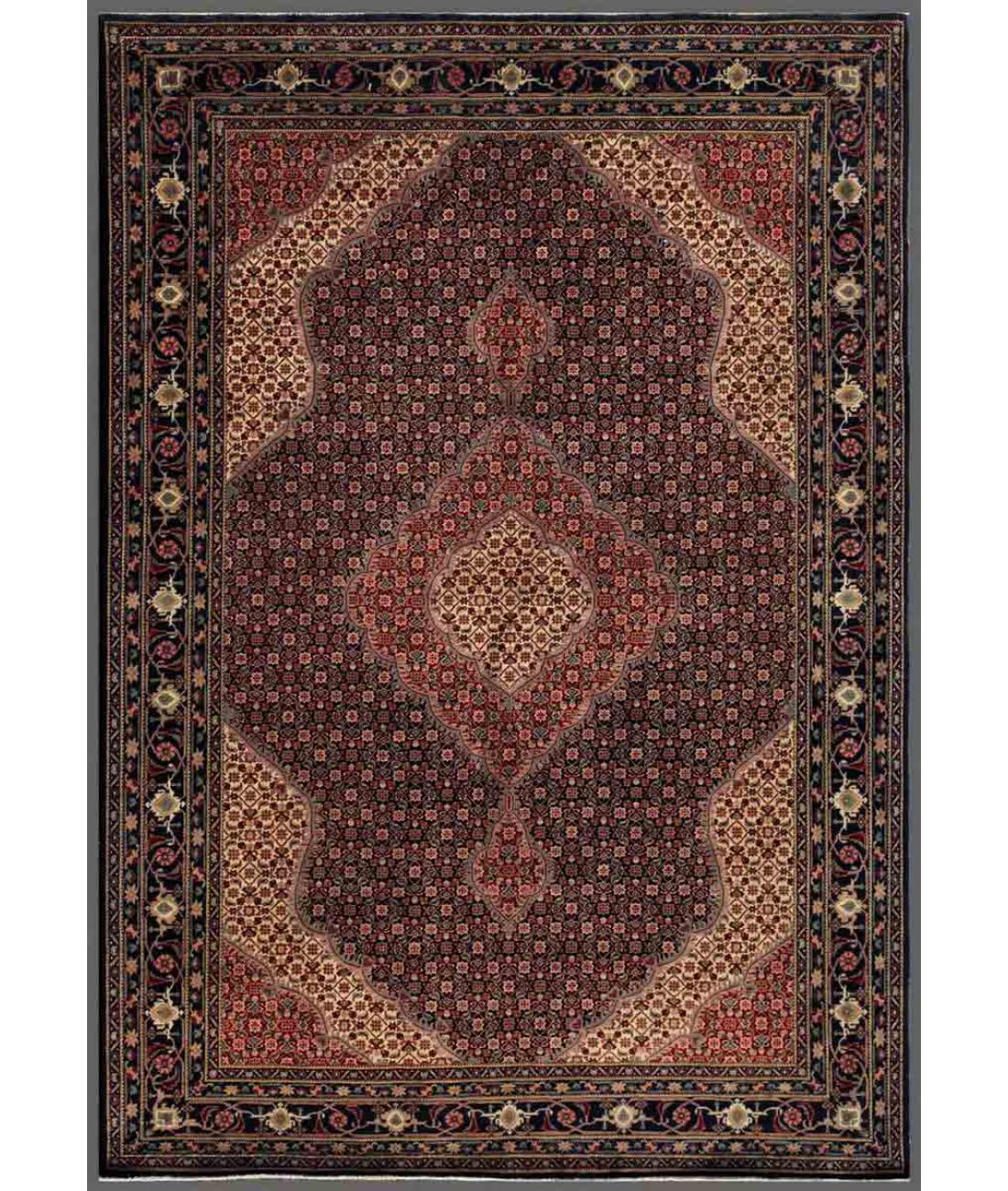 Hand Knotted Heritage Mahi Wool Rug - 6'8'' x 9'7'' 6' 8" X 9' 7" ( 203 X 292 ) / Blue / Red