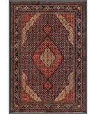 Hand Knotted Heritage Mahi Wool Rug - 6'7'' x 9'7'' 6' 7" X 9' 7" ( 201 X 292 ) / Blue / Red