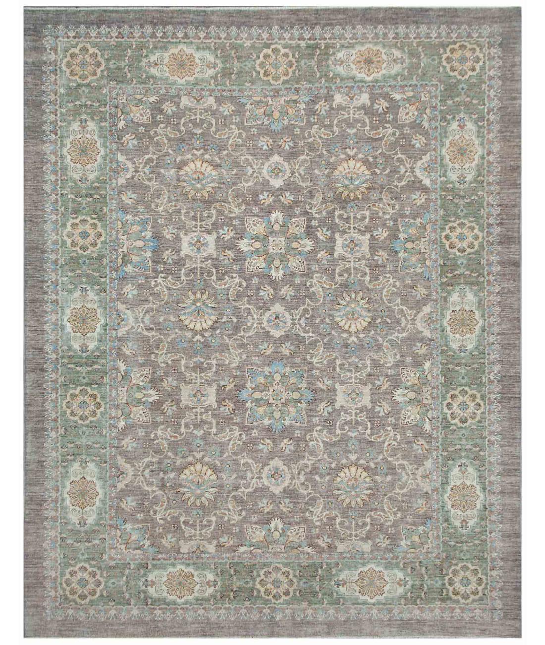 Hand Knotted Serenity Wool Rug - 8'0'' x 9'11'' 8' 0" X 9' 11" ( 244 X 302 ) / Grey / N/A