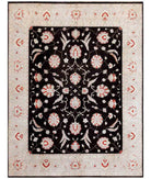 Hand Knotted Ziegler Farhan Wool Rug - 8'0'' x 10'3'' 8' 0" X 10' 3" ( 244 X 312 ) / Red / Ivory