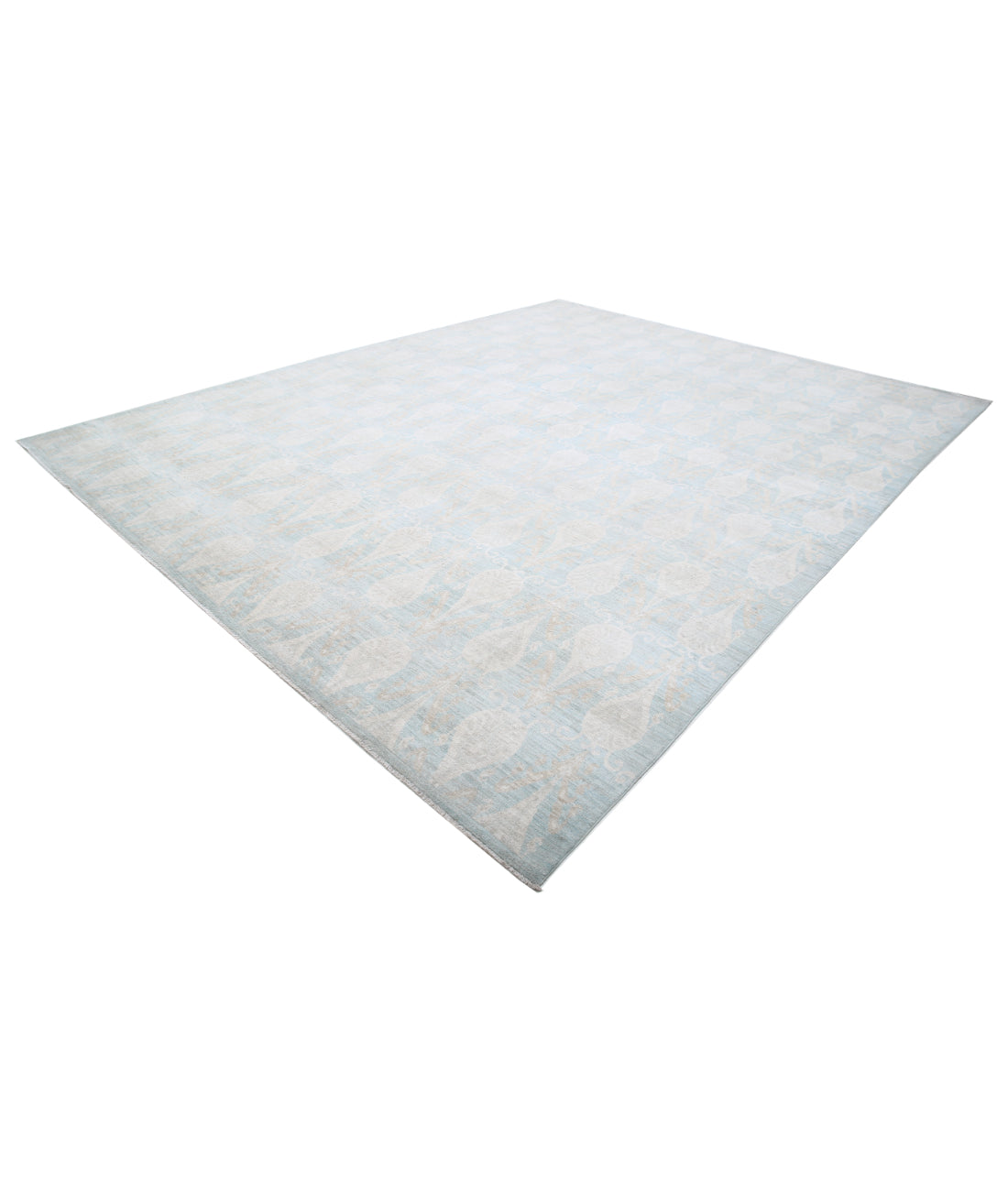 Artemix 11'4'' X 14'2'' Hand-Knotted Wool Rug 11'4'' x 14'2'' (340 X 425) / Blue / Blue