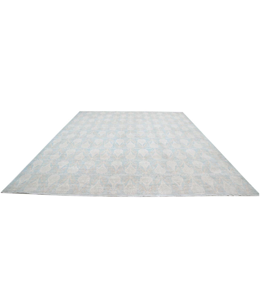 Artemix 11'4'' X 14'2'' Hand-Knotted Wool Rug 11'4'' x 14'2'' (340 X 425) / Blue / Blue