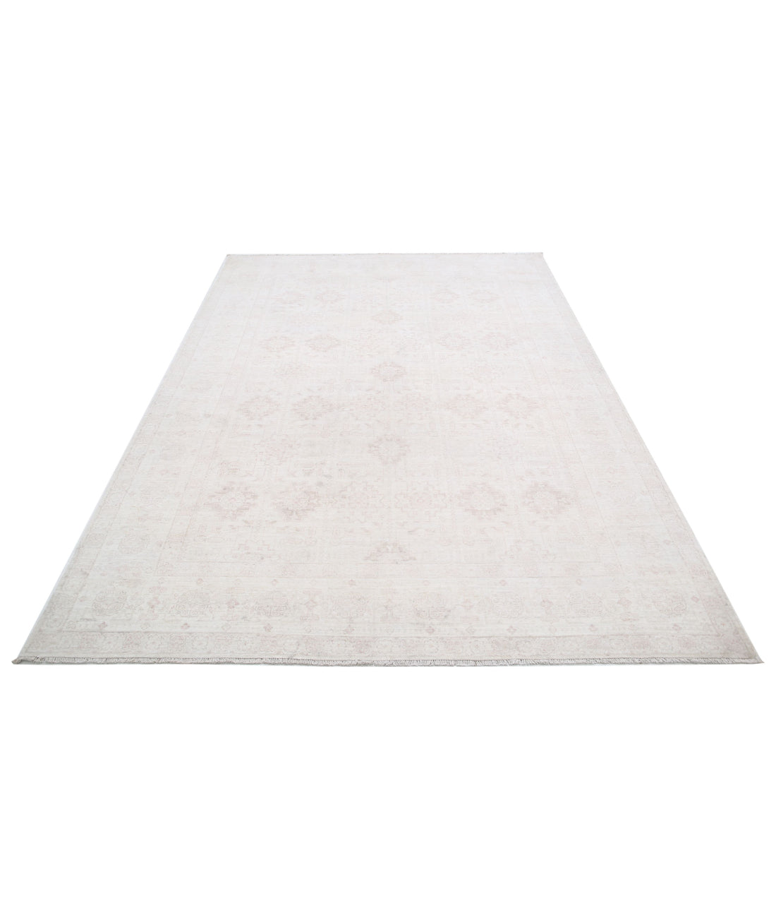 Serenity 6'1'' X 8'6'' Hand-Knotted Wool Rug 6'1'' x 8'6'' (183 X 255) / Ivory / Taupe