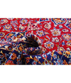 Kashan 8'0'' X 12'0'' Hand-Knotted Wool Rug 8'0'' x 12'0'' (240 X 360) / Red / Blue