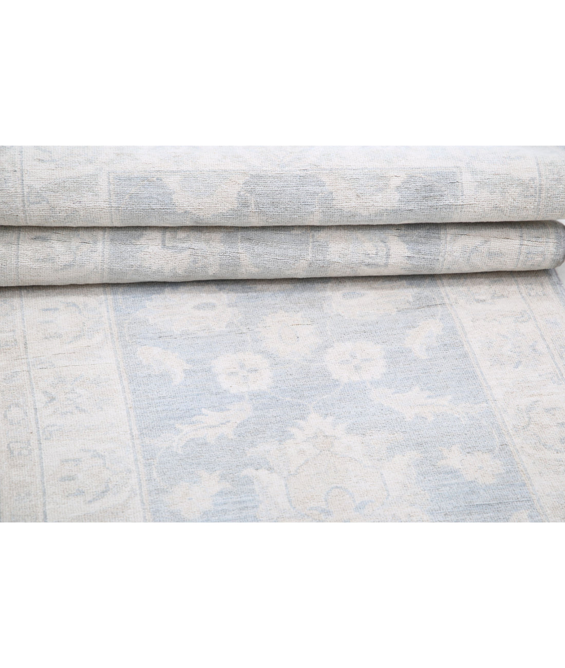 Serenity 2'8'' X 7'11'' Hand-Knotted Wool Rug 2'8'' x 7'11'' (80 X 238) / Grey / Ivory