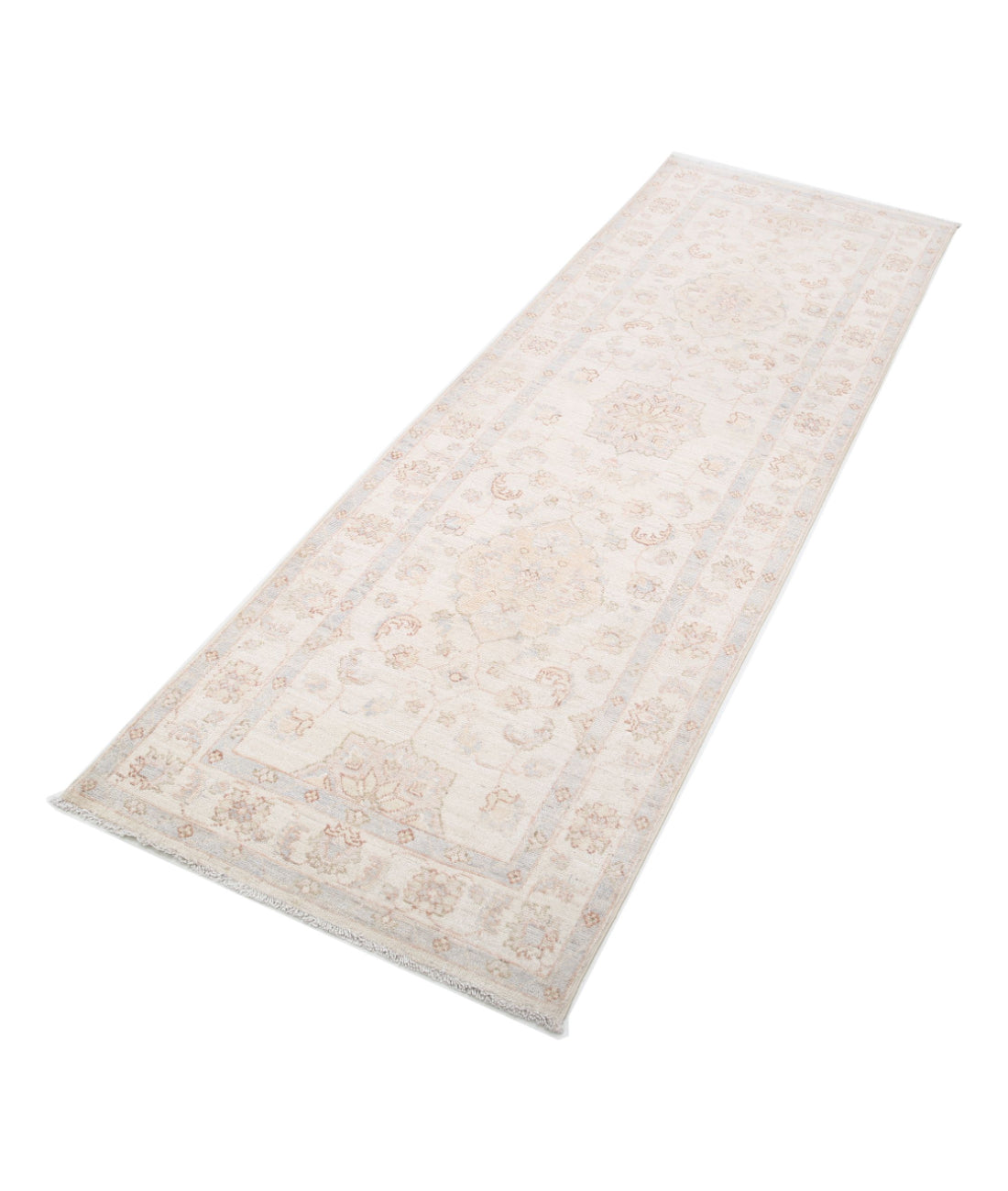 Serenity 2'7'' X 7'8'' Hand-Knotted Wool Rug 2'7'' x 7'8'' (78 X 230) / Ivory / Ivory