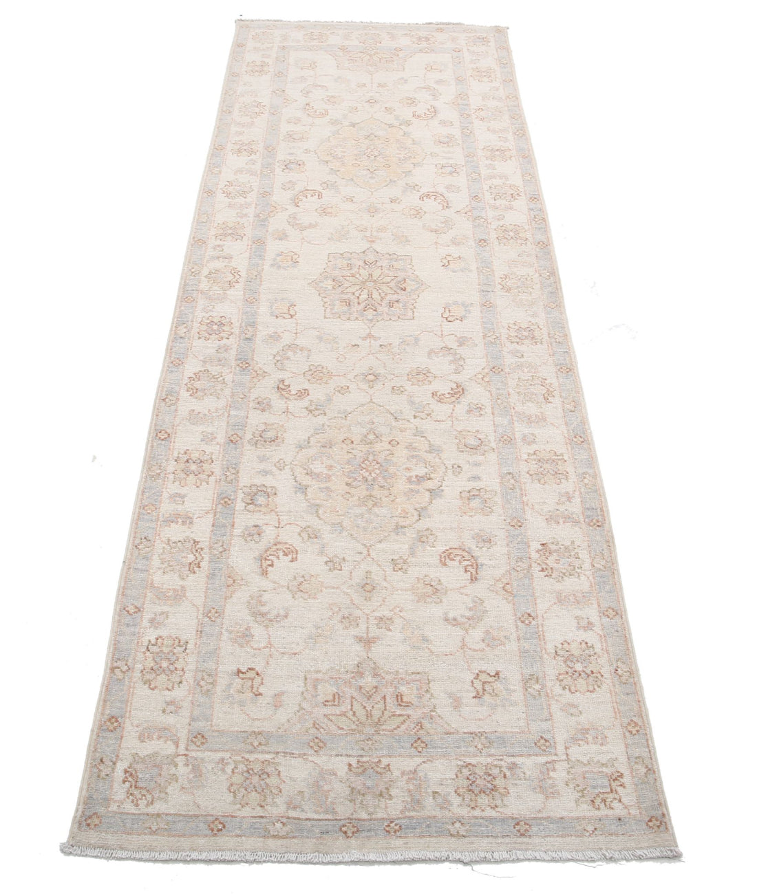 Serenity 2'7'' X 7'8'' Hand-Knotted Wool Rug 2'7'' x 7'8'' (78 X 230) / Ivory / Ivory
