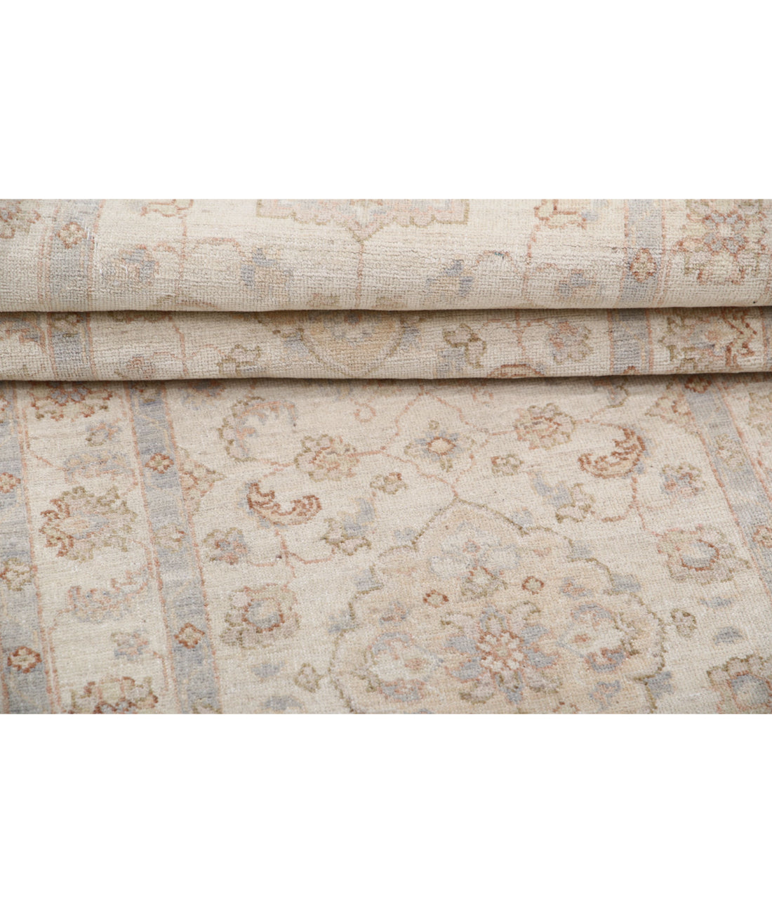 Serenity 2'7'' X 7'8'' Hand-Knotted Wool Rug 2'7'' x 7'8'' (78 X 230) / Ivory / Ivory