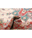 Heriz 5'7'' X 8'7'' Hand-Knotted Wool Rug 5'7'' x 8'7'' (168 X 258) / Ivory / Red