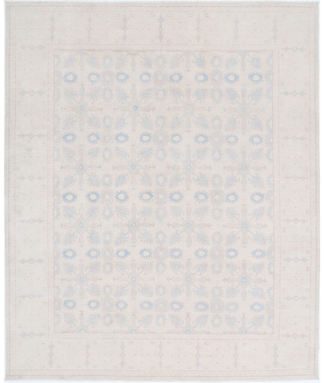 Serenity 8'0'' X 9'7'' Hand-Knotted Wool Rug 8'0'' x 9'7'' (240 X 288) / Ivory / Ivory