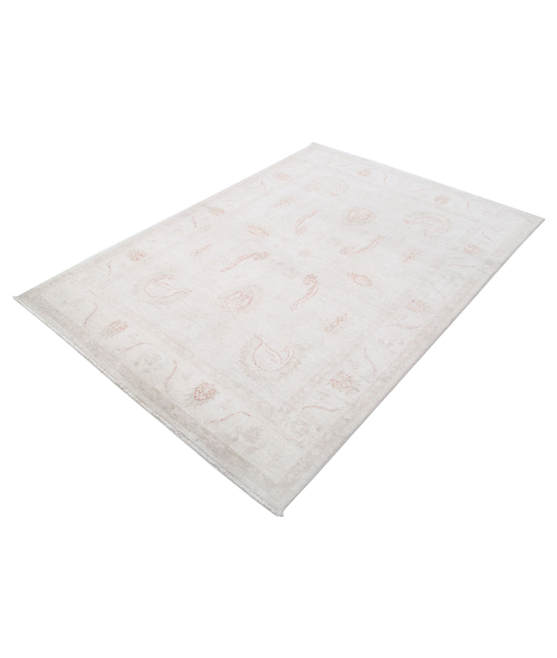 Serenity 4'11'' X 7'0'' Hand-Knotted Wool Rug 4'11'' x 7'0'' (148 X 210) / Ivory / Ivory