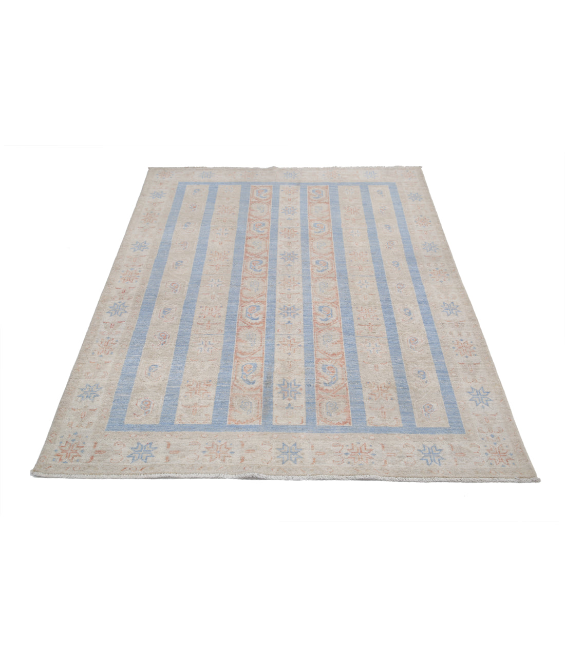 Shaal 4'9'' X 6'0'' Hand-Knotted Wool Rug 4'9'' x 6'0'' (143 X 180) / Multi / Multi