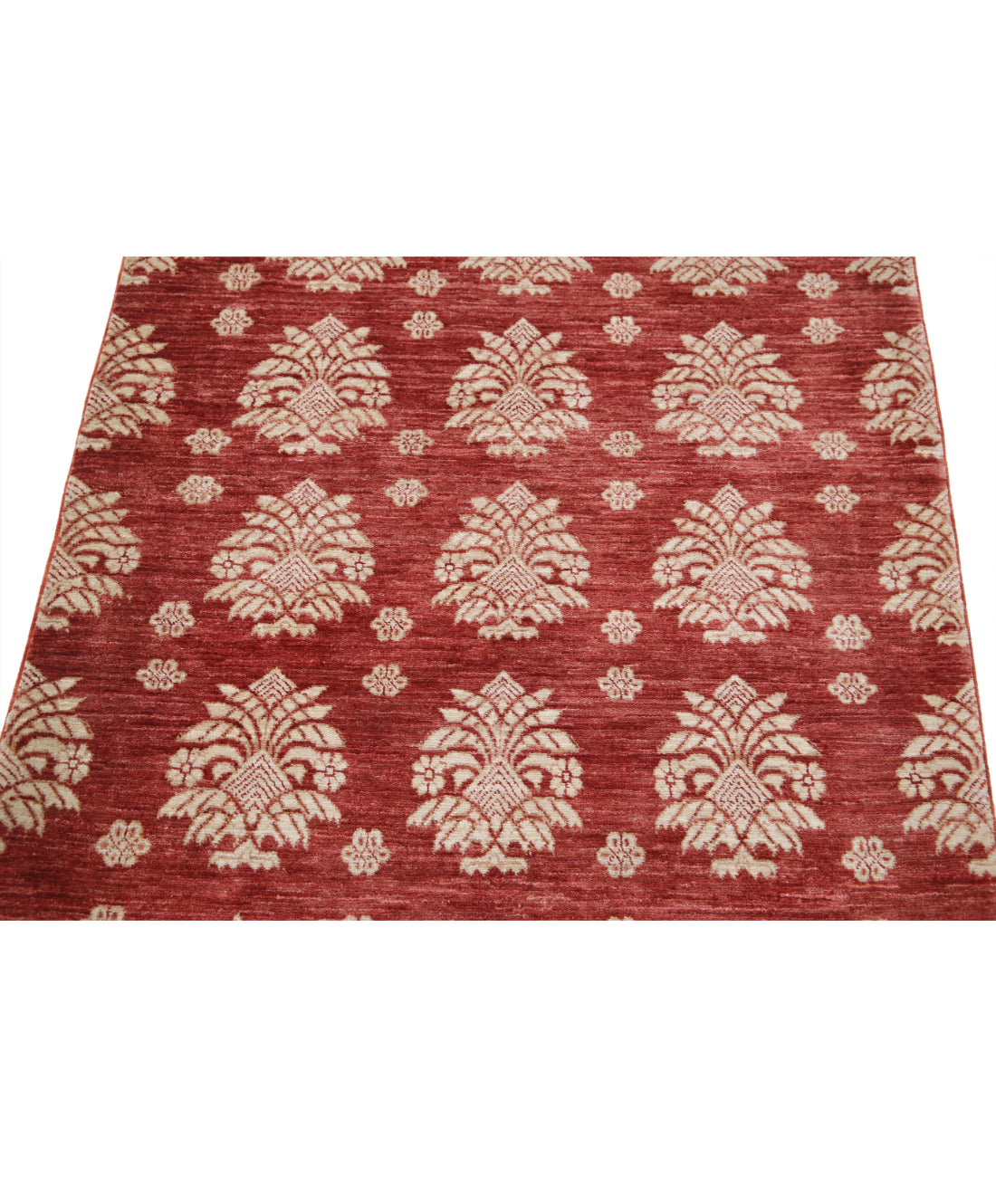 Ziegler 3'2'' X 4'0'' Hand-Knotted Wool Rug 3'2'' x 4'0'' (95 X 120) / Red / Red