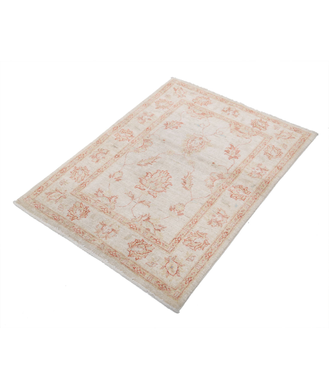 Ziegler 2'9'' X 3'10'' Hand-Knotted Wool Rug 2'9'' x 3'10'' (83 X 115) / Ivory / Ivory