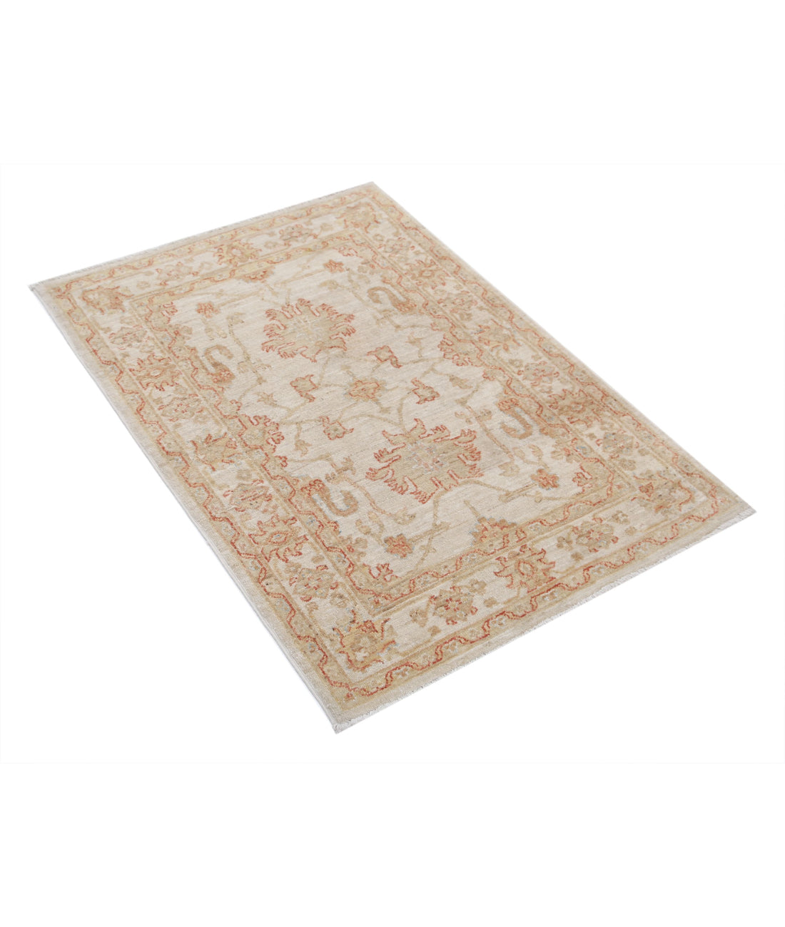 Ziegler 2'9'' X 3'11'' Hand-Knotted Wool Rug 2'9'' x 3'11'' (83 X 118) / Ivory / Ivory