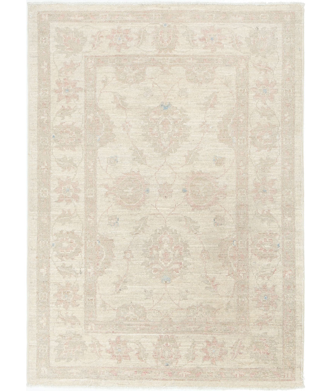 Serenity 2'9'' X 3'11'' Hand-Knotted Wool Rug 2'9'' x 3'11'' (83 X 118) / Ivory / Ivory