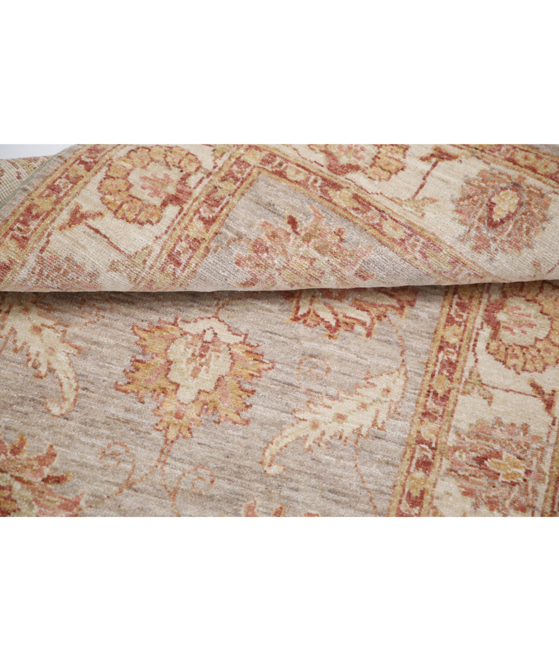 Ziegler 2'9'' X 4'2'' Hand-Knotted Wool Rug 2'9'' x 4'2'' (83 X 125) / Grey / Ivory