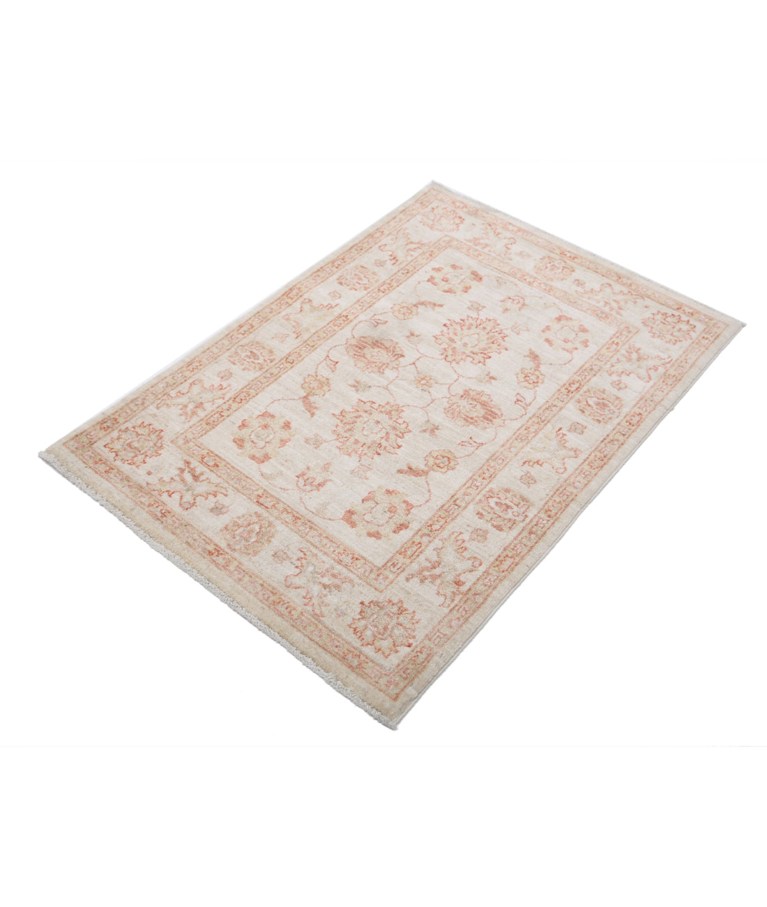 Ziegler 2'9'' X 3'10'' Hand-Knotted Wool Rug 2'9'' x 3'10'' (83 X 115) / Ivory / Ivory