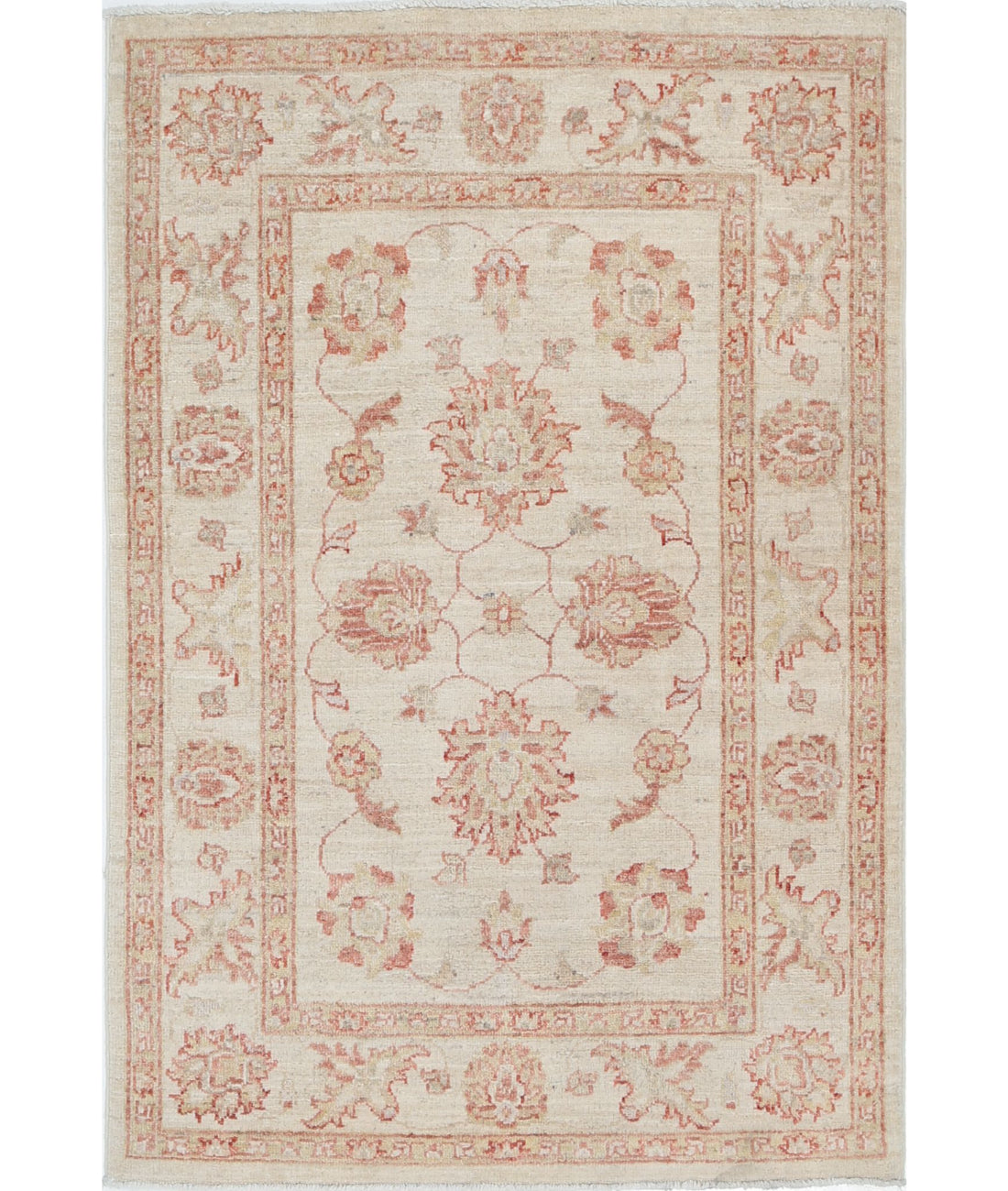 Ziegler 2'9'' X 3'10'' Hand-Knotted Wool Rug 2'9'' x 3'10'' (83 X 115) / Ivory / Ivory
