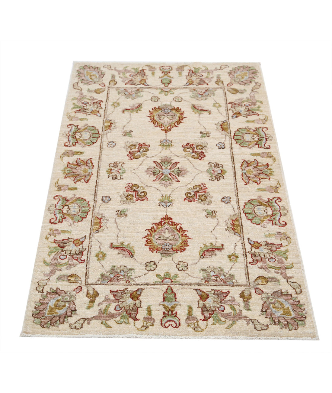Ziegler 2'7'' X 4'0'' Hand-Knotted Wool Rug 2'7'' x 4'0'' (78 X 120) / Ivory / Ivory