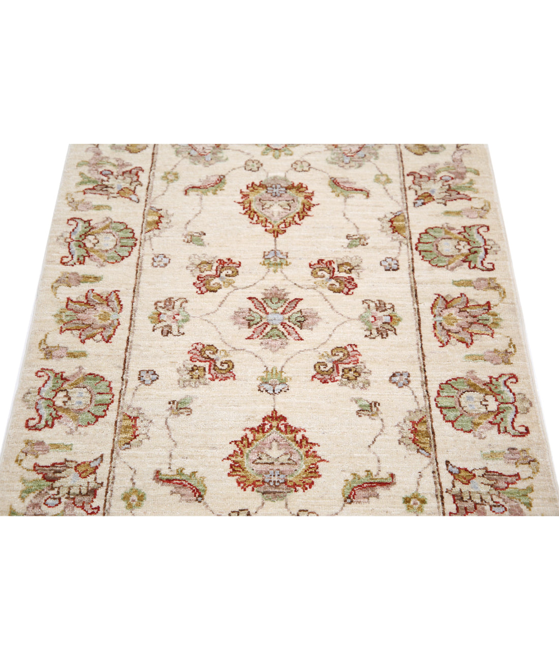 Ziegler 2'7'' X 4'0'' Hand-Knotted Wool Rug 2'7'' x 4'0'' (78 X 120) / Ivory / Ivory