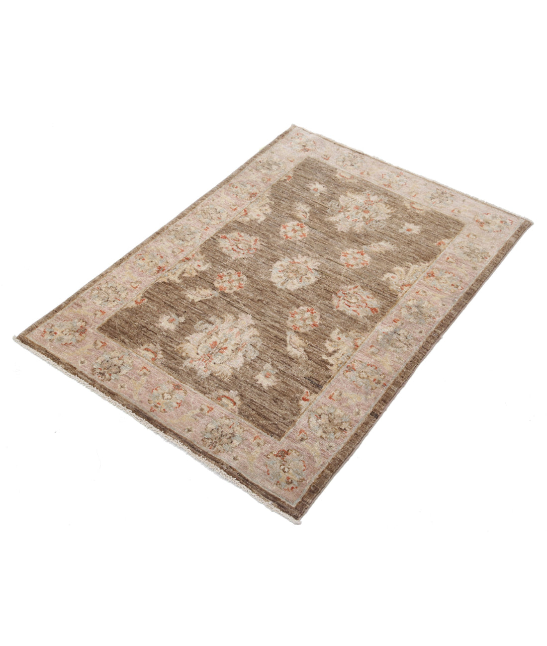 Ziegler 2'8'' X 3'9'' Hand-Knotted Wool Rug 2'8'' x 3'9'' (80 X 113) / Brown / Brown