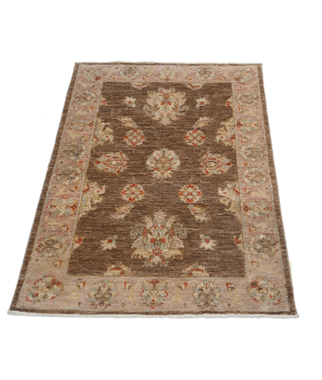 Ziegler 2'8'' X 3'9'' Hand-Knotted Wool Rug 2'8'' x 3'9'' (80 X 113) / Brown / Brown