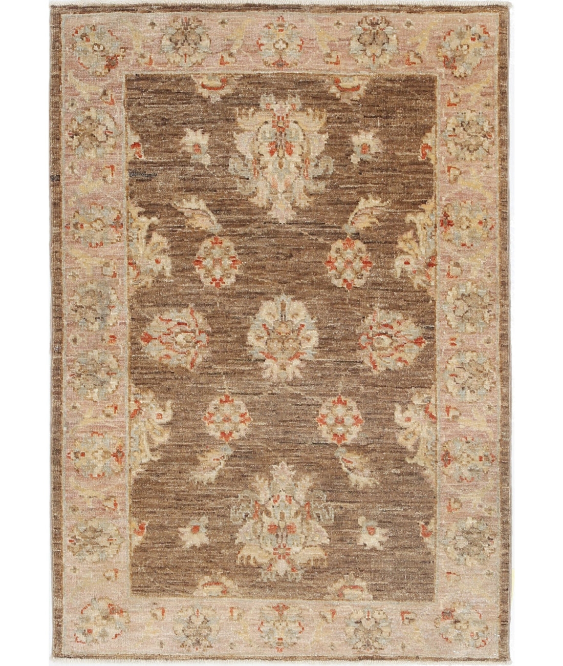 Ziegler 2'8'' X 3'9'' Hand-Knotted Wool Rug 2'8'' x 3'9'' (80 X 113) / Brown / Brown