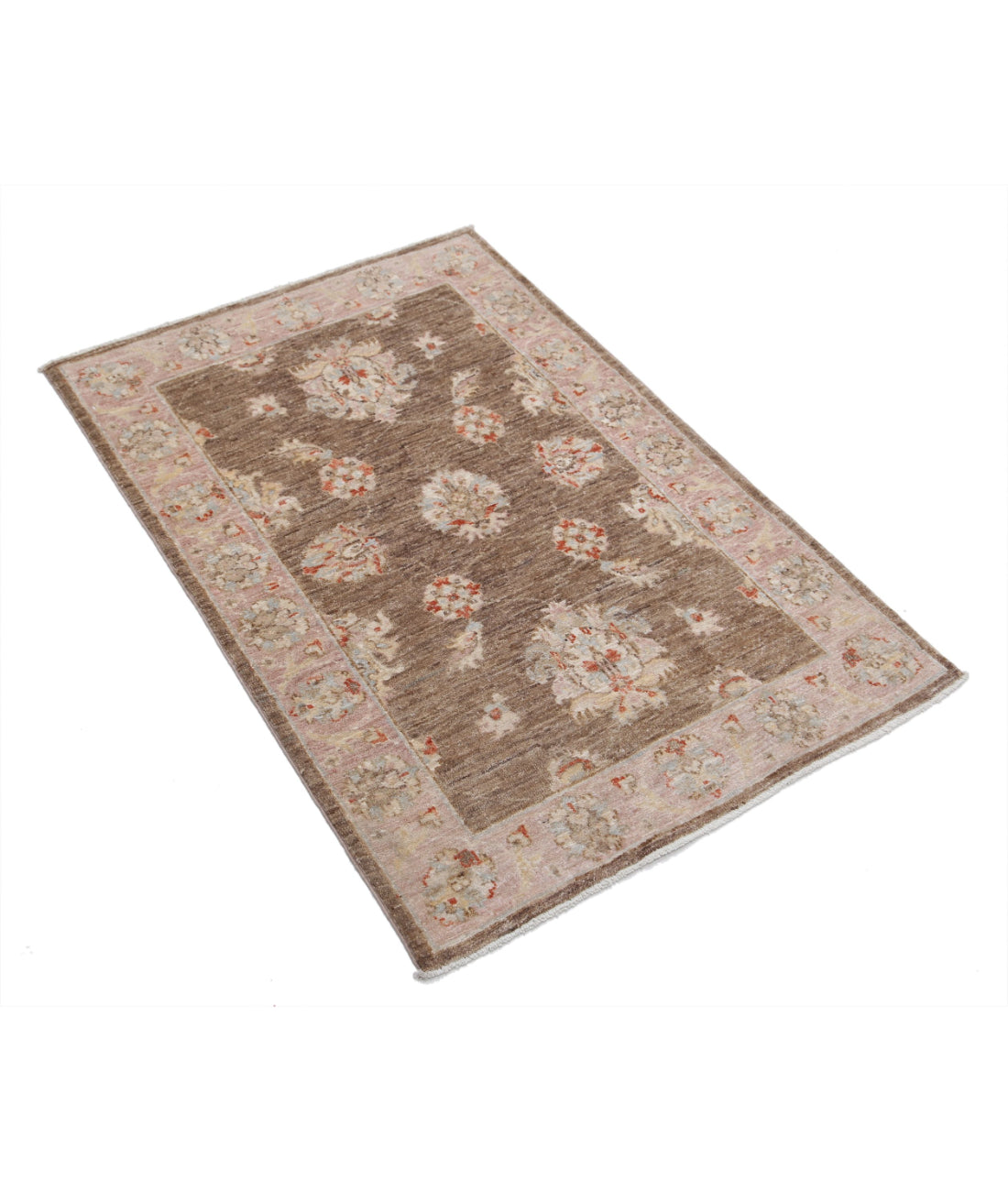 Ziegler 2'7'' X 3'9'' Hand-Knotted Wool Rug 2'7'' x 3'9'' (78 X 113) / Brown / Brown